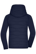 James&Nicholson Hybridjacke mit Sorona Wattierung für Damen, Black/Black S, JN1329 – Bild 3