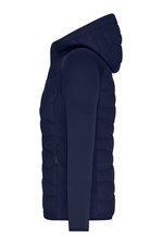 James&Nicholson Hybridjacke mit Sorona Wattierung für Damen, Black/Black S, JN1329 – Bild 4
