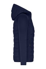 James&Nicholson Hybridjacke mit Sorona Wattierung für Damen, Black/Black S, JN1329 – Bild 5