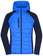 James&Nicholson Hybridjacke mit Sorona Wattierung für Damen, Black/Black S, JN1329 – Blu/Blu navy