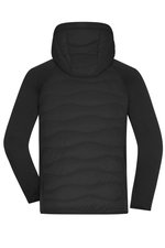 James&Nicholson Hybridjacke mit Sorona®AURA Wattierung für Herren, Black/Black S, JN1330 – Bild 3