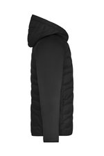 James&Nicholson Hybridjacke mit Sorona®AURA Wattierung für Herren, Black/Black S, JN1330 – Bild 5