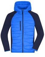 James&Nicholson Hybridjacke mit Sorona®AURA Wattierung für Herren, Black/Black S, JN1330 – Blue/Navy