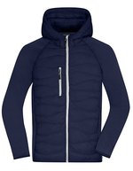 James&Nicholson Hybridjacke mit Sorona®AURA Wattierung für Herren, Black/Black S, JN1330 – Navy/Navy