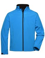 James&Nicholson Softshell-Jacke mit Microfleece-Futter für Herren, Aqua S, JN135 – Bild 2