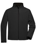 James&Nicholson Softshell-Jacke mit Microfleece-Futter für Herren, Aqua S, JN135 – Black