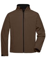 James&Nicholson Softshell-Jacke mit Microfleece-Futter für Herren, Aqua S, JN135 – Brown