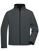 James&Nicholson Softshell-Jacke mit Microfleece-Futter für Herren, Aqua S, JN135 – Carbon