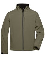 James&Nicholson Softshell-Jacke mit Microfleece-Futter für Herren, Aqua S, JN135 – Olive