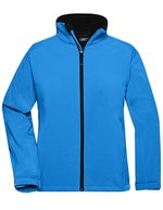 James&Nicholson Softshell-Jacke mit TPU-Membran für Damen, Aqua S, JN137 – Bild 2