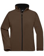 James&Nicholson Softshell-Jacke mit TPU-Membran für Damen, Aqua S, JN137 – Brown