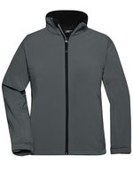 James&Nicholson Softshell-Jacke mit TPU-Membran für Damen, Aqua S, JN137 – Carbon