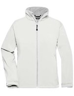James&Nicholson Softshell-Jacke mit TPU-Membran für Damen, Aqua S, JN137 – Off White