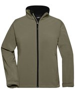 James&Nicholson Softshell-Jacke mit TPU-Membran für Damen, Aqua S, JN137 – Olive