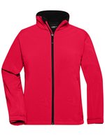 James&Nicholson Softshell-Jacke mit TPU-Membran für Damen, Aqua S, JN137 – Red