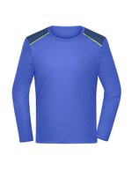 Men´s Running Shirt Longsleeve – Peacock Blue