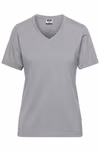 James&Nicholson Bio Workwear T-Shirt mit V-Ausschnitt, Turquoise S, JN1807 – Bild 2