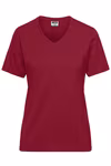 James&Nicholson Bio Workwear T-Shirt mit V-Ausschnitt, Turquoise S, JN1807 – Bild 3