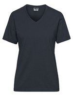 James&Nicholson Bio Workwear T-Shirt mit V-Ausschnitt – Carbon