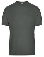 James&Nicholson Men´s Bio Workwear T-Shirt Aqua XS (JN1808), JN1808 – Dark Grey (Solid)