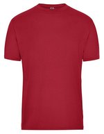 James&Nicholson Men´s Bio Workwear T-Shirt Aqua XS (JN1808), JN1808 – Red