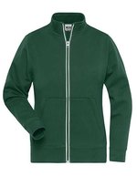 James&Nicholson Doppeljacke Slim-Fit Fleece für Damen, Black XS, JN1809 – Verde scuro
