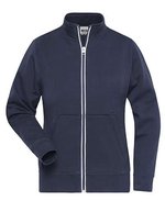 James&Nicholson Doppeljacke Slim-Fit Fleece für Damen, Black XS, JN1809 – Blu navy