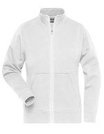 James&Nicholson Doppeljacke Slim-Fit Fleece für Damen, Black XS, JN1809 – Bianco