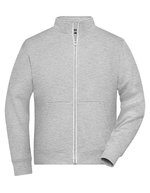 James&Nicholson Doubleface Arbeitsjacke mit Fleece für Herren, Black XS, JN1810 – Gris Chine