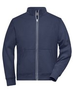 James&Nicholson Doubleface Arbeitsjacke mit Fleece für Herren, Black XS, JN1810 – Marine