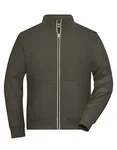 James&Nicholson Doubleface Arbeitsjacke mit Fleece für Herren, Navy 6XL, JN1810 – Olive