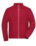 James&Nicholson Doubleface Arbeitsjacke mit Fleece für Herren, Navy 6XL, JN1810 – Red