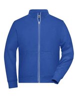 James&Nicholson Doubleface Arbeitsjacke mit Fleece für Herren, Black XS, JN1810 – Royal
