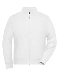 James&Nicholson Doubleface Arbeitsjacke mit Fleece für Herren, Navy 6XL, JN1810 – White