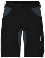 Workwear Stretch-Bermuda Slim Line – Black/Carbon