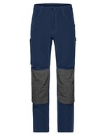 James&Nicholson Workwear Hose 4-Way Stretch Slim, Black 25, JN1813 – Navy