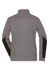 James&Nicholson Strick-Fleecejacke mit Reißverschlusstaschen für Damen, Navy Melange/Navy XL, JN1817 – Bild 4