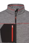 James&Nicholson Strick-Fleecejacke mit Reißverschlusstaschen für Damen, Black Melange/Black XS, JN1817 – Bild 7