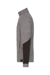 James&Nicholson Strick-Fleecejacke mit Melange-Optik für Herren, Navy Melange/Navy S, JN1818 – Bild 5