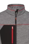James&Nicholson Strick-Fleecejacke mit Melange-Optik für Herren, Navy Melange/Navy S, JN1818 – Bild 8
