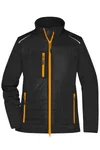 James&Nicholson Hybrid Jacket with Softshell Inserts for Women, Black/Black XS, JN1819 – image 3