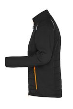 James&Nicholson Hybrid Jacke mit Softshell-Einsätzen für Damen, Black/Black XS, JN1819 – Bild 5