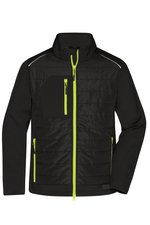 James&Nicholson Hybridjacke mit BIONIC-FINISH®ECO für Herren, Black/Black XS, JN1820 – Bild 1