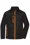 James&Nicholson Hybridjacke mit BIONIC-FINISH®ECO für Herren, Black/Black XS, JN1820 – Bild 3