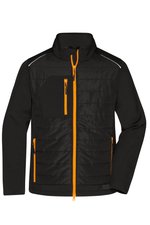 James&Nicholson Hybridjacke mit BIONIC-FINISH®ECO für Herren, Black/Black XS, JN1820 – Bild 3