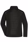 James&Nicholson Hybridjacke mit BIONIC-FINISH®ECO für Herren, Black/Black XS, JN1820 – Bild 4