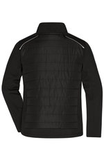 James&Nicholson Hybridjacke mit BIONIC-FINISH®ECO für Herren, Black/Black XS, JN1820 – Bild 4