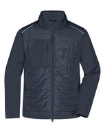 James&Nicholson Hybridjacke mit BIONIC-FINISH®ECO für Herren, Black/Black XS, JN1820 – Carbonio/Carbonio