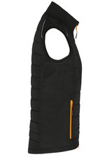 James&Nicholson Hybrid Weste mit Stepp-Einsätzen für Damen, Black/Black XS, JN1821 – Bild 6