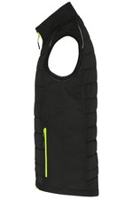 James&Nicholson Hybrid Weste mit Stehkragen für Herren, Black/Black XS, JN1822 – Bild 5